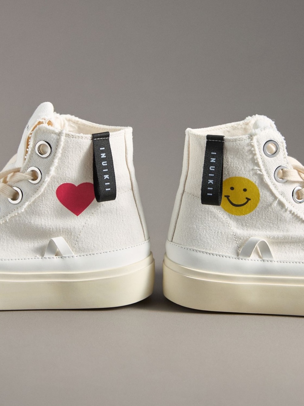 INUIKII Distressed Matilda High-Top Sneakers